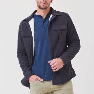 FAHERTY BRAND Men's Sherpa Lined Shirt Jacket Small